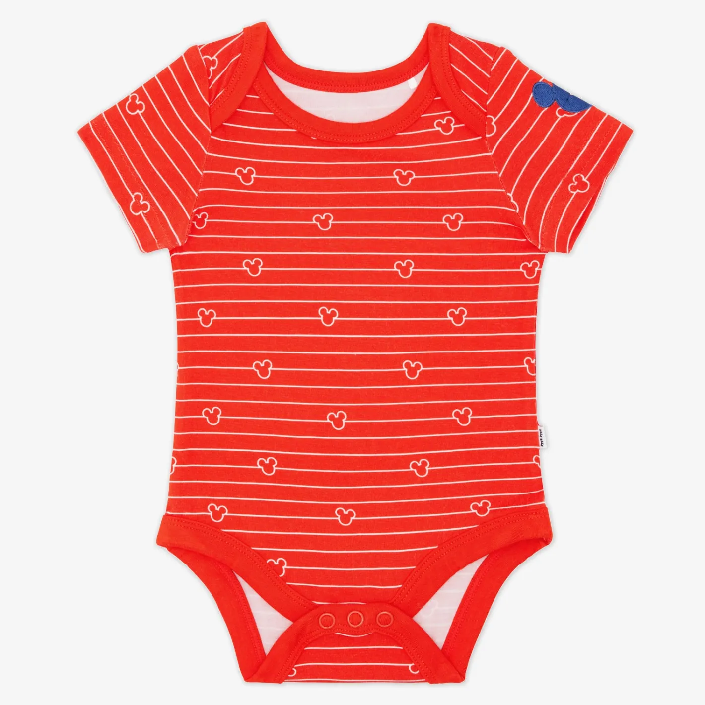 Bamboo Baby Clothes|Bodysuits<Little Sleepies Bodysuit Mickey Stripe
