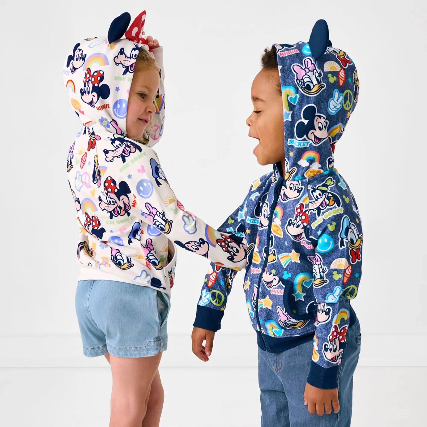 Sweaters & Hoodies|Sweaters & Hoodies<Little Sleepies Minnie Zip Hoodie Mickey's Clubhouse