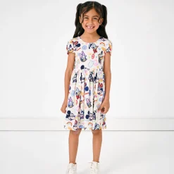 Dresses|Dresses<Little Sleepies Bow Back Skater Dress Mickey's Clubhouse