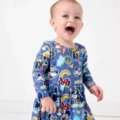 Bamboo Baby Clothes|Bodysuits<Little Sleepies Twirl Dress with Bodysuit Mickey's Clubhouse