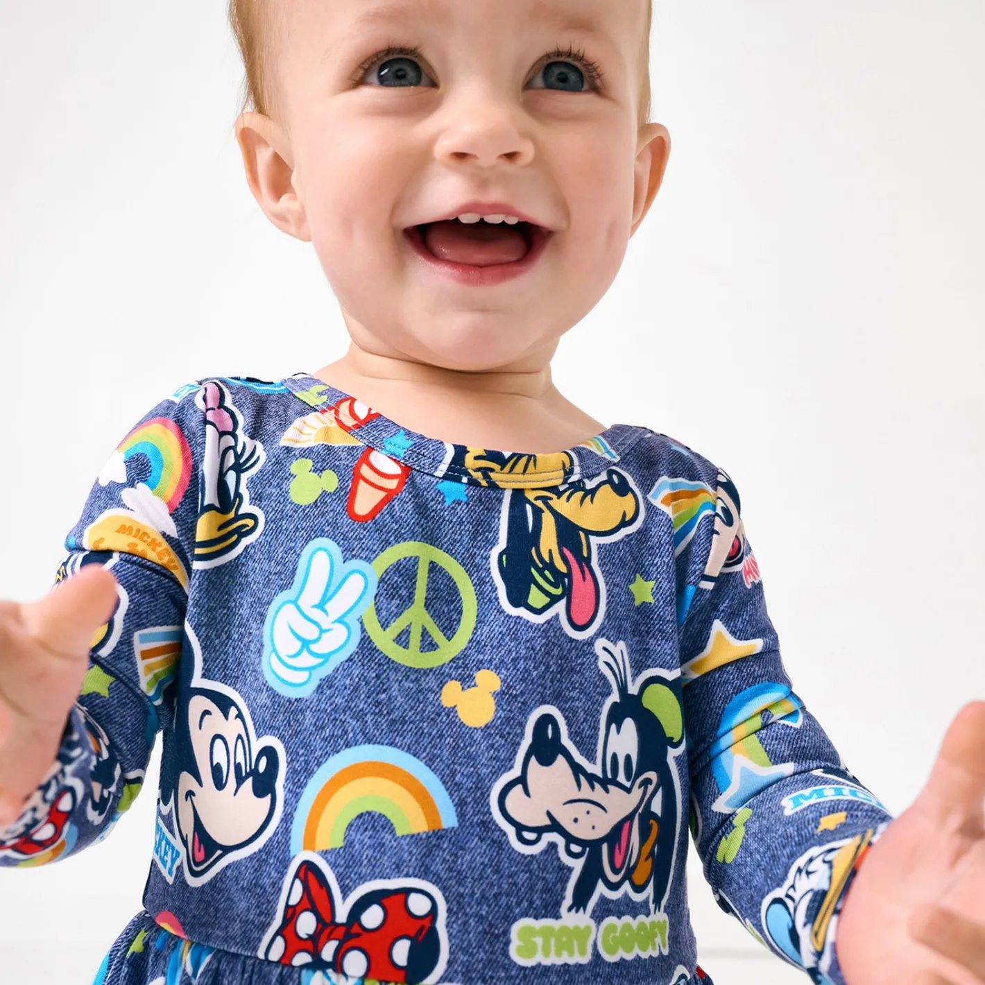 Bamboo Baby Clothes|Bodysuits<Little Sleepies Twirl Dress with Bodysuit Mickey's Clubhouse