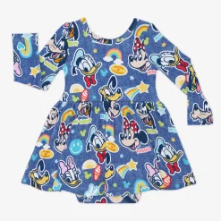 Bamboo Baby Clothes|Bodysuits<Little Sleepies Twirl Dress with Bodysuit Mickey's Clubhouse