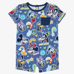 Bamboo Baby Clothes|Rompers<Little Sleepies Pocket Shorty Romper Mickey's Clubhouse