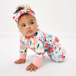 Hats & Headbands<Little Sleepies Luxe Bow Headband Midsummer Meadow