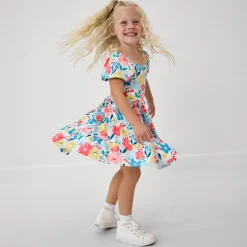 Bamboo Baby Clothes|Dresses<Little Sleepies Peasant Dress Midsummer Meadow