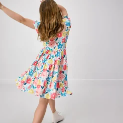 Bamboo Baby Clothes|Dresses<Little Sleepies Peasant Dress Midsummer Meadow