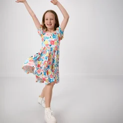 Bamboo Baby Clothes|Dresses<Little Sleepies Peasant Dress Midsummer Meadow