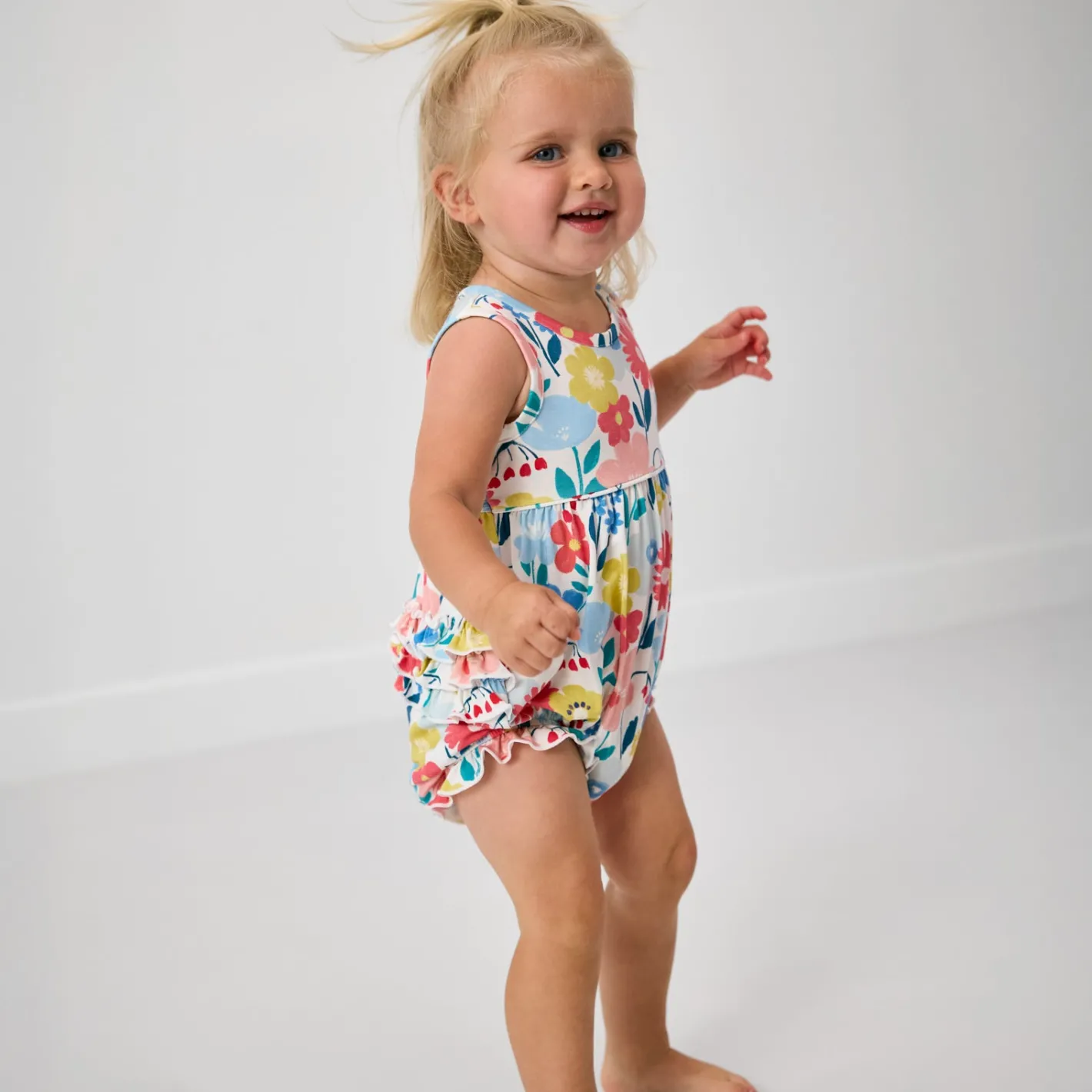 Bamboo Baby Clothes|Rompers<Little Sleepies Bubble Romper Midsummer Meadow