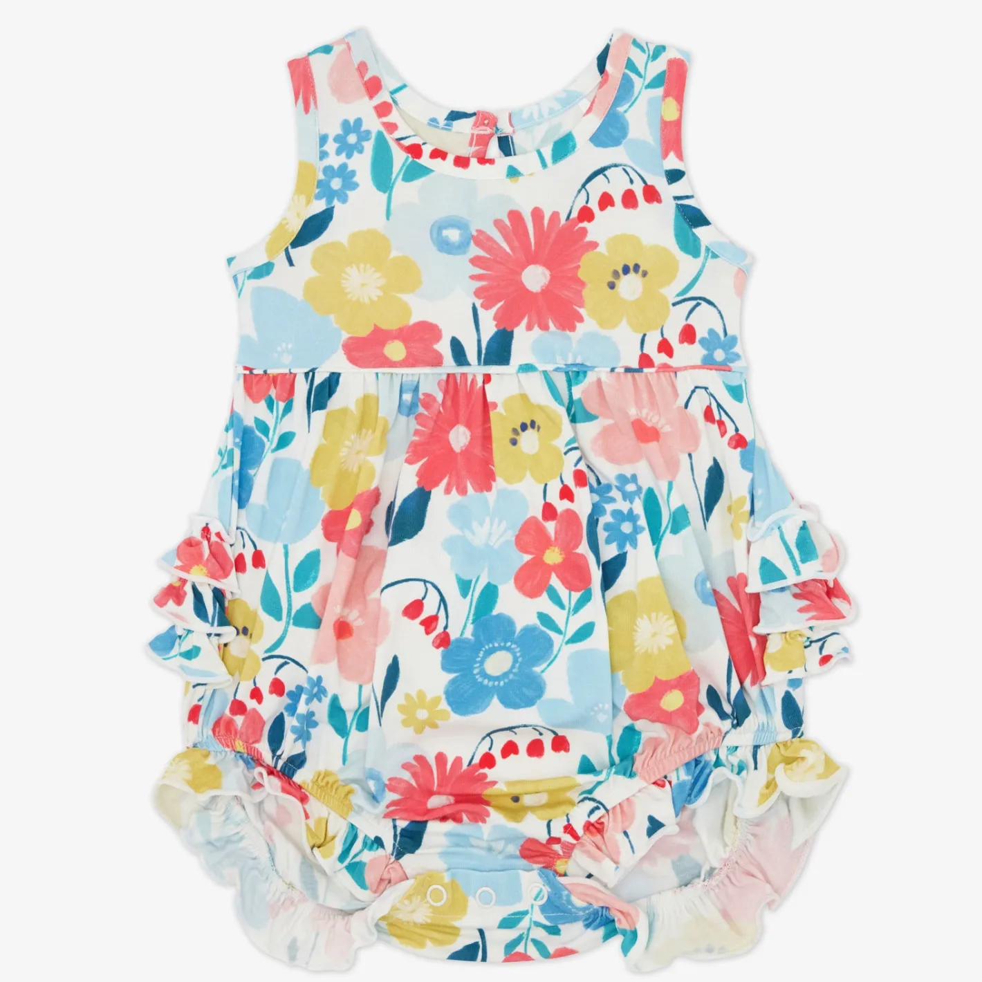 Bamboo Baby Clothes|Rompers<Little Sleepies Bubble Romper Midsummer Meadow