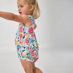Bamboo Baby Clothes|Rompers<Little Sleepies Bubble Romper Midsummer Meadow