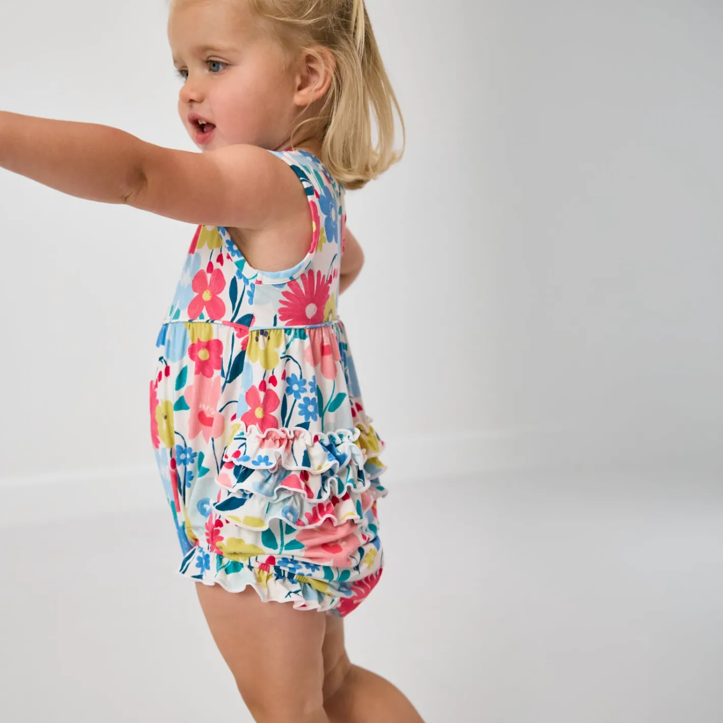 Bamboo Baby Clothes|Rompers<Little Sleepies Bubble Romper Midsummer Meadow