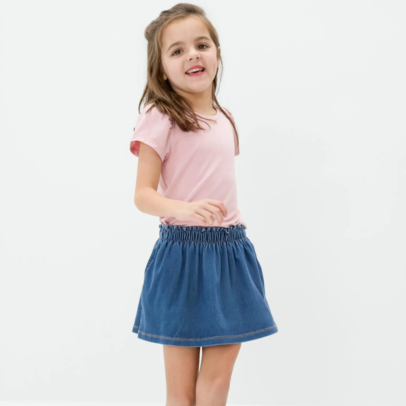 Everyday Essentials|Everyday Essentials<Little Sleepies Denim Skort Midwash Blue