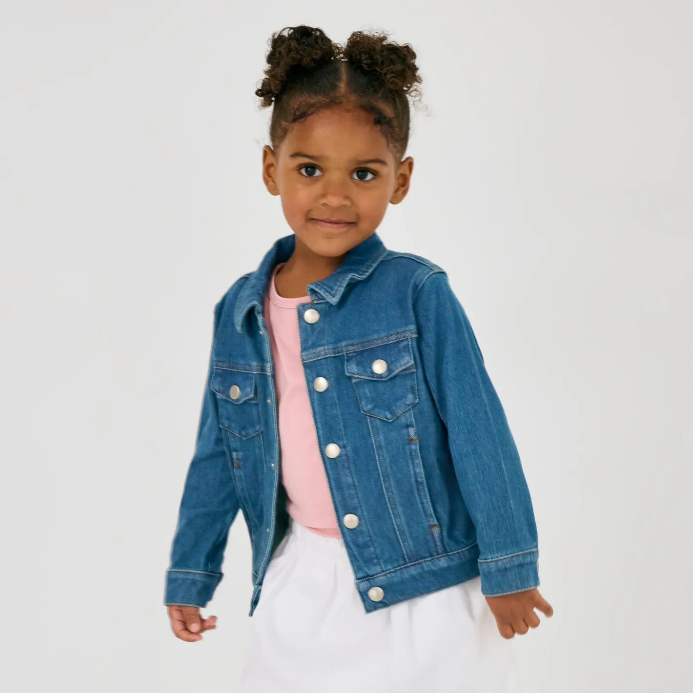 Everyday Essentials|Everyday Essentials<Little Sleepies Denim Trucker Jacket Midwash Blue