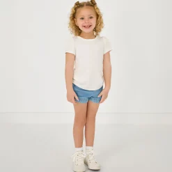 Everyday Essentials|Everyday Essentials<Little Sleepies Denim Shorts Midwash Blue