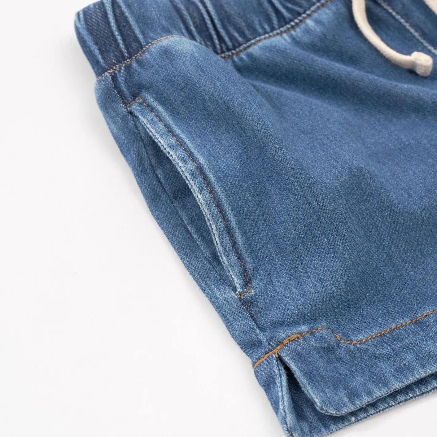 Everyday Essentials|Everyday Essentials<Little Sleepies Denim Shorts Midwash Blue