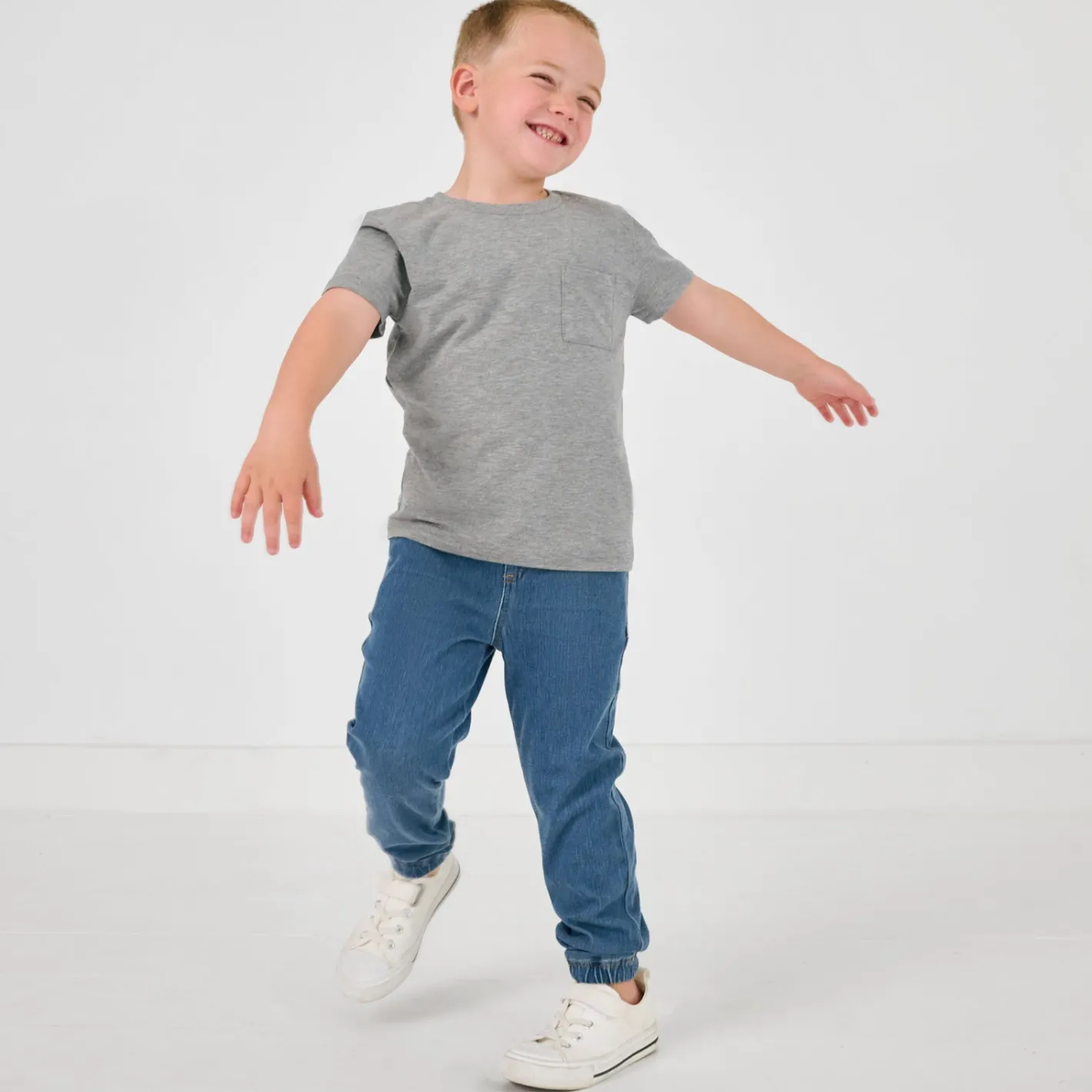 Everyday Essentials|Everyday Essentials<Little Sleepies Denim Jogger Midwash Blue