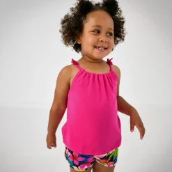 Tops & Tees|Tops & Tees<Little Sleepies Bow Strap Tank Mighty Magenta