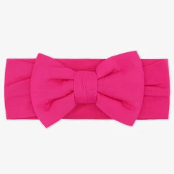Hats & Headbands<Little Sleepies Luxe Bow Headband Mighty Magenta