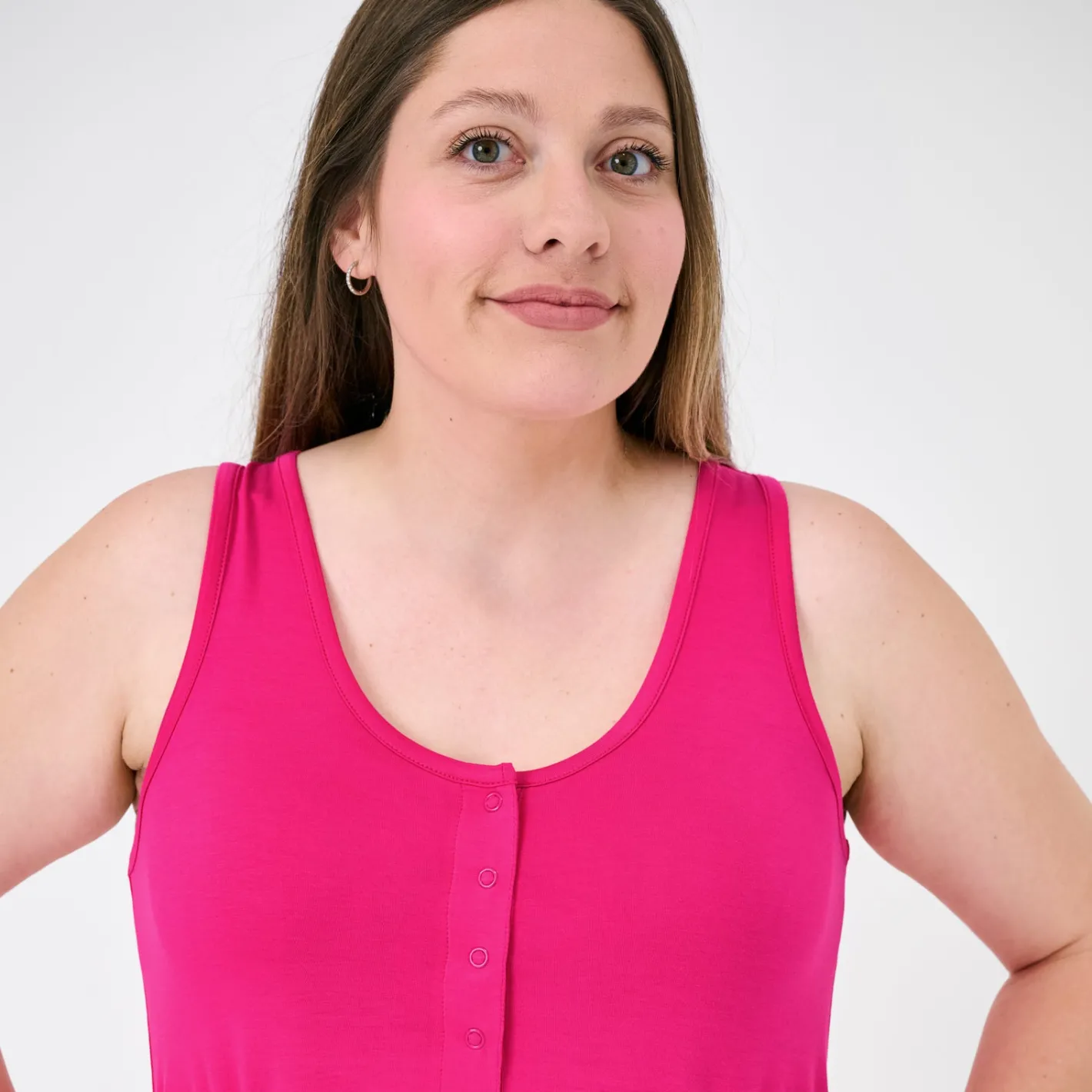 Mommy & Me|Mommy & Me<Little Sleepies Women's Sleeveless Nightgown Mighty Magenta