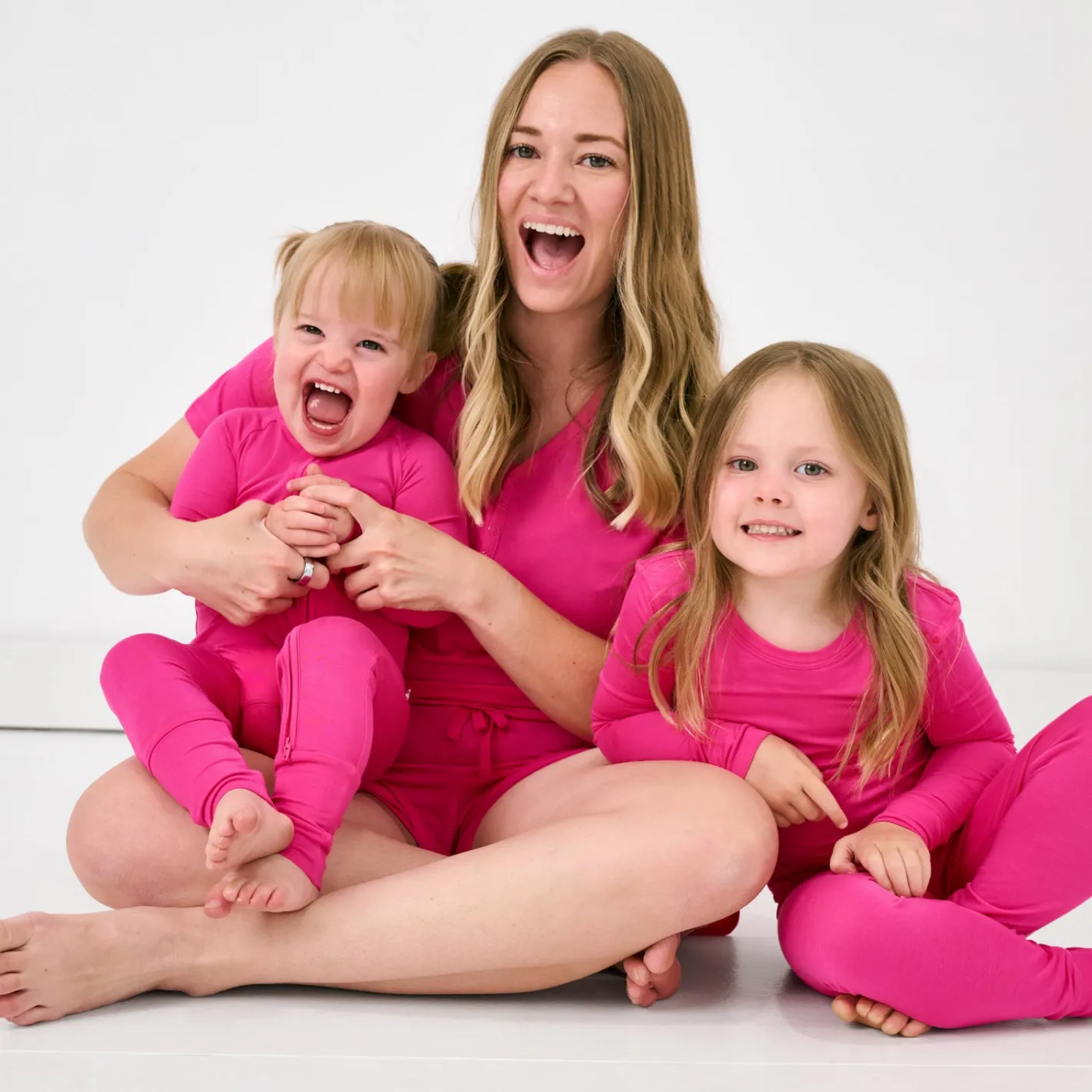 Mommy & Me|Mommy & Me<Little Sleepies Women's Pajama Shorts Mighty Magenta