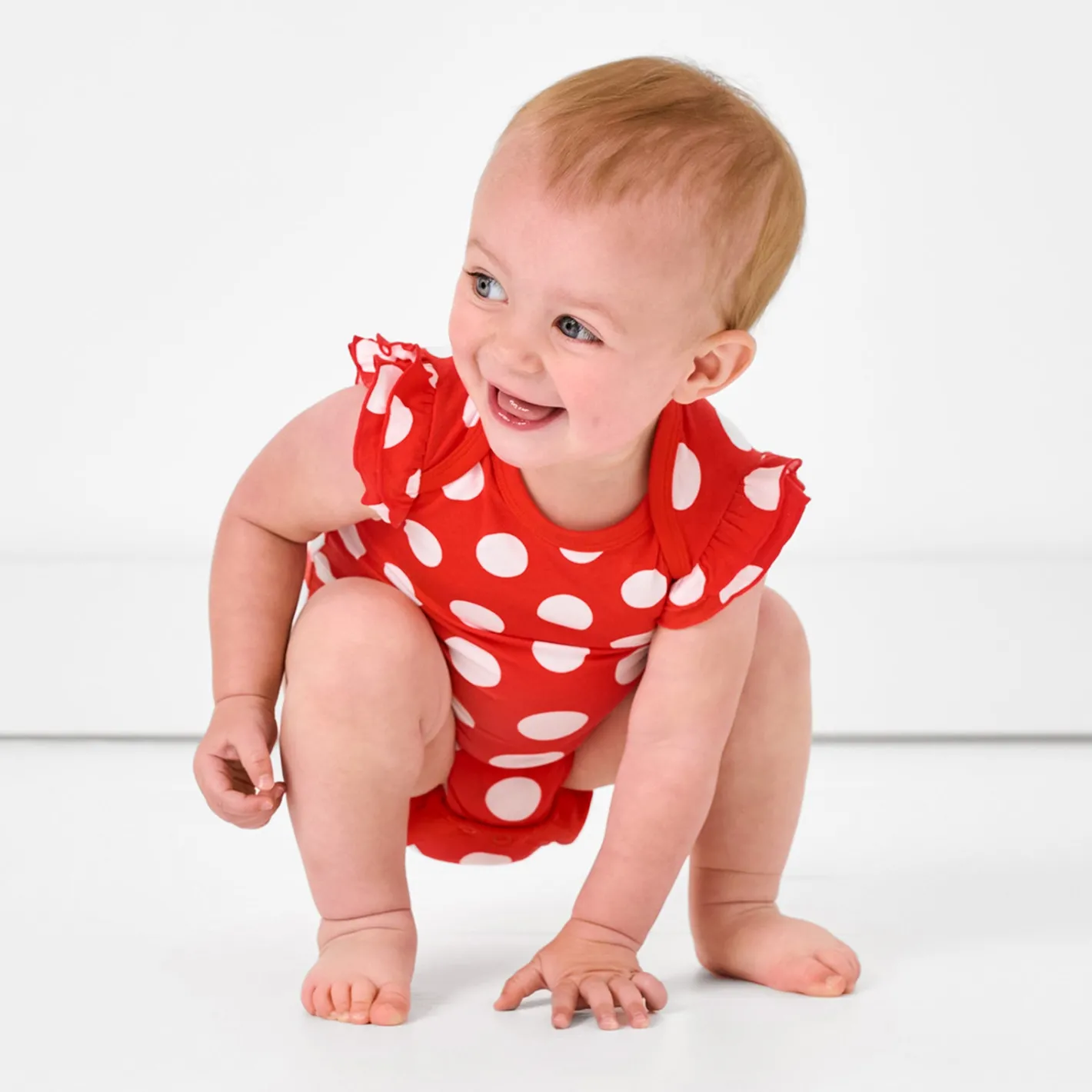 Bamboo Baby Clothes|Bodysuits<Little Sleepies Flutter Bodysuit Minnie Polka Dot
