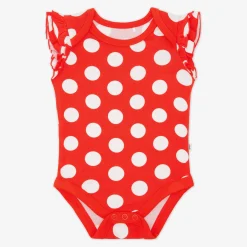 Bamboo Baby Clothes|Bodysuits<Little Sleepies Flutter Bodysuit Minnie Polka Dot