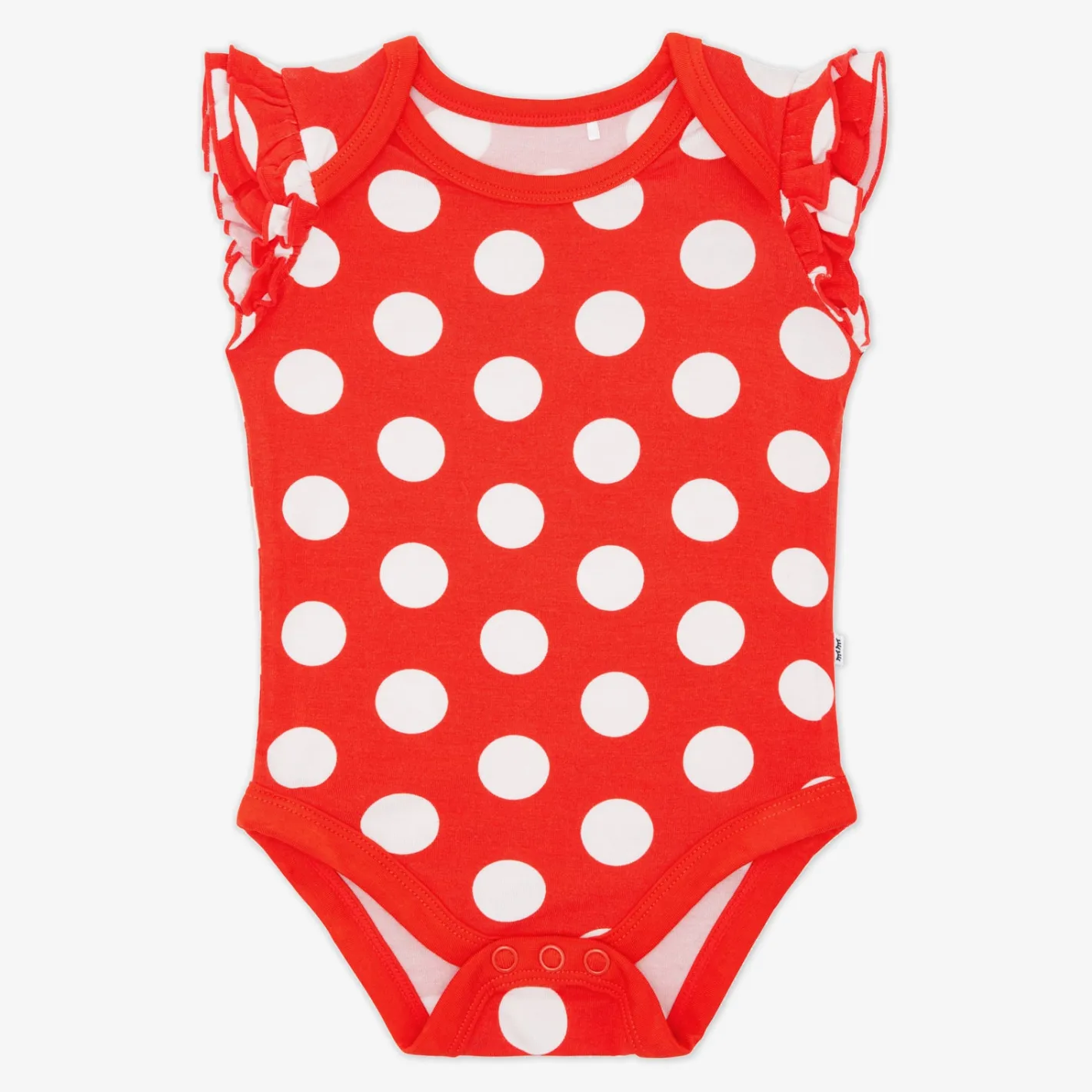 Bamboo Baby Clothes|Bodysuits<Little Sleepies Flutter Bodysuit Minnie Polka Dot