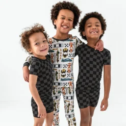 Two-Piece Pj Sets|Two-Piece Pj Sets<Little Sleepies Two-Piece Pajama Set Monochrome Checks