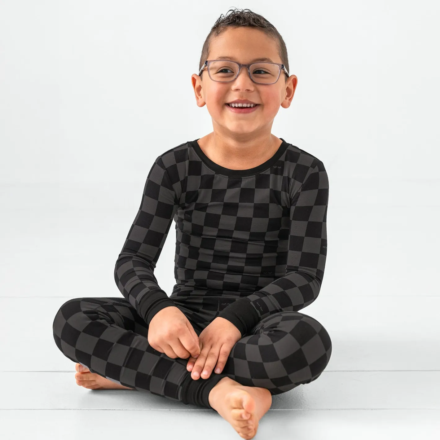 Two-Piece Pj Sets|Two-Piece Pj Sets<Little Sleepies Two-Piece Pajama Set Monochrome Checks