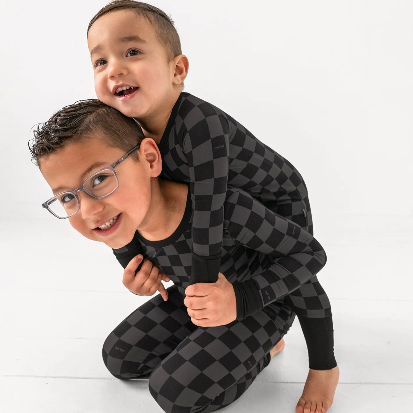 Two-Piece Pj Sets|Two-Piece Pj Sets<Little Sleepies Two-Piece Pajama Set Monochrome Checks