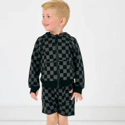 Everyday Essentials|Everyday Essentials<Little Sleepies Shorts Monochrome Checks