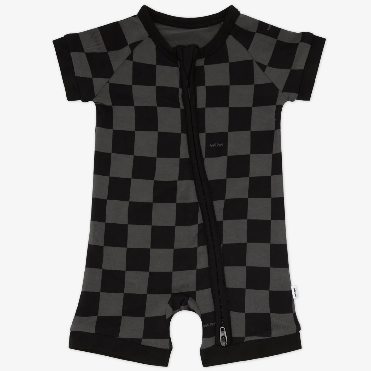 Zippies|Daddy & Me<Little Sleepies Shorty Zippy Monochrome Checks