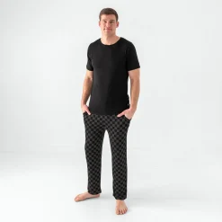 Daddy & Me|Men's<Little Sleepies Men's Pajama Pants Monochrome Checks