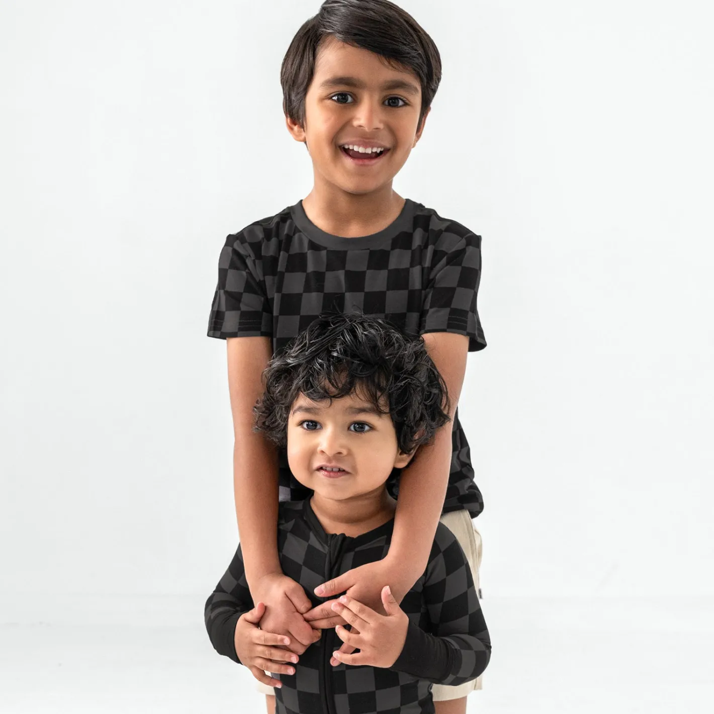 Everyday Essentials|Everyday Essentials<Little Sleepies Relaxed Tee Monochrome Checks
