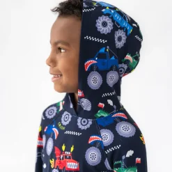 Tops & Tees|Tops & Tees<Little Sleepies Pullover Hoodie Monster Truck Madness