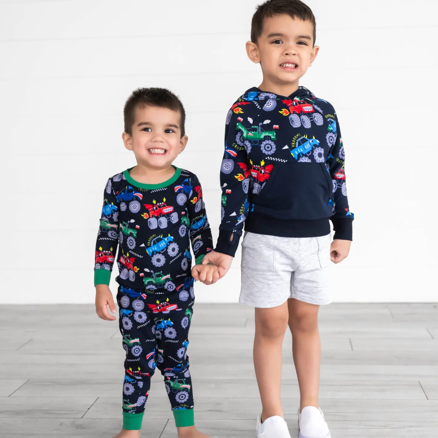 Two-Piece Pj Sets|Two-Piece Pj Sets<Little Sleepies Two-Piece Pajama Set Monster Truck Madness