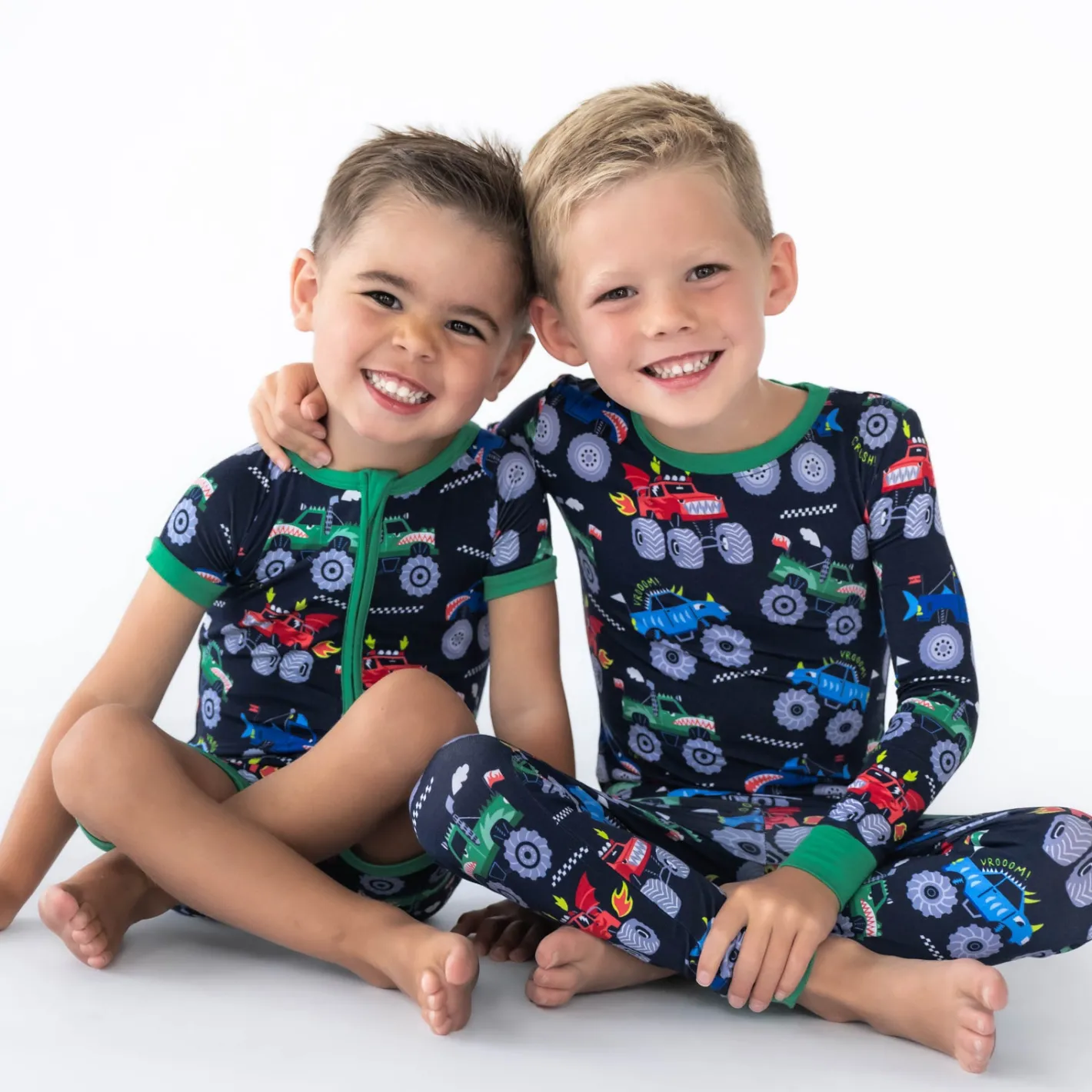 Two-Piece Pj Sets|Two-Piece Pj Sets<Little Sleepies Two-Piece Pajama Set Monster Truck Madness