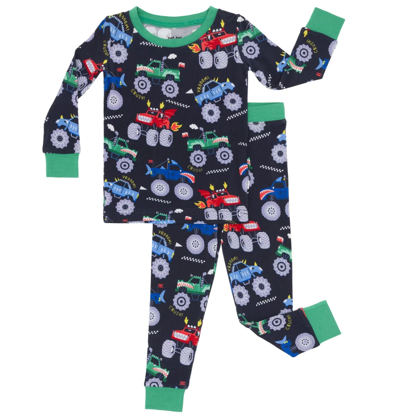 Two-Piece Pj Sets|Two-Piece Pj Sets<Little Sleepies Two-Piece Pajama Set Monster Truck Madness