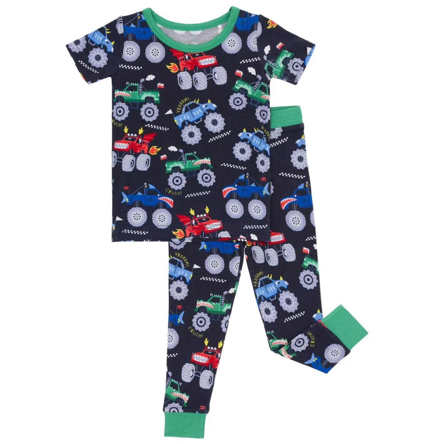 Two-Piece Pj Sets|Two-Piece Pj Sets<Little Sleepies Two-Piece Pajama Set Monster Truck Madness