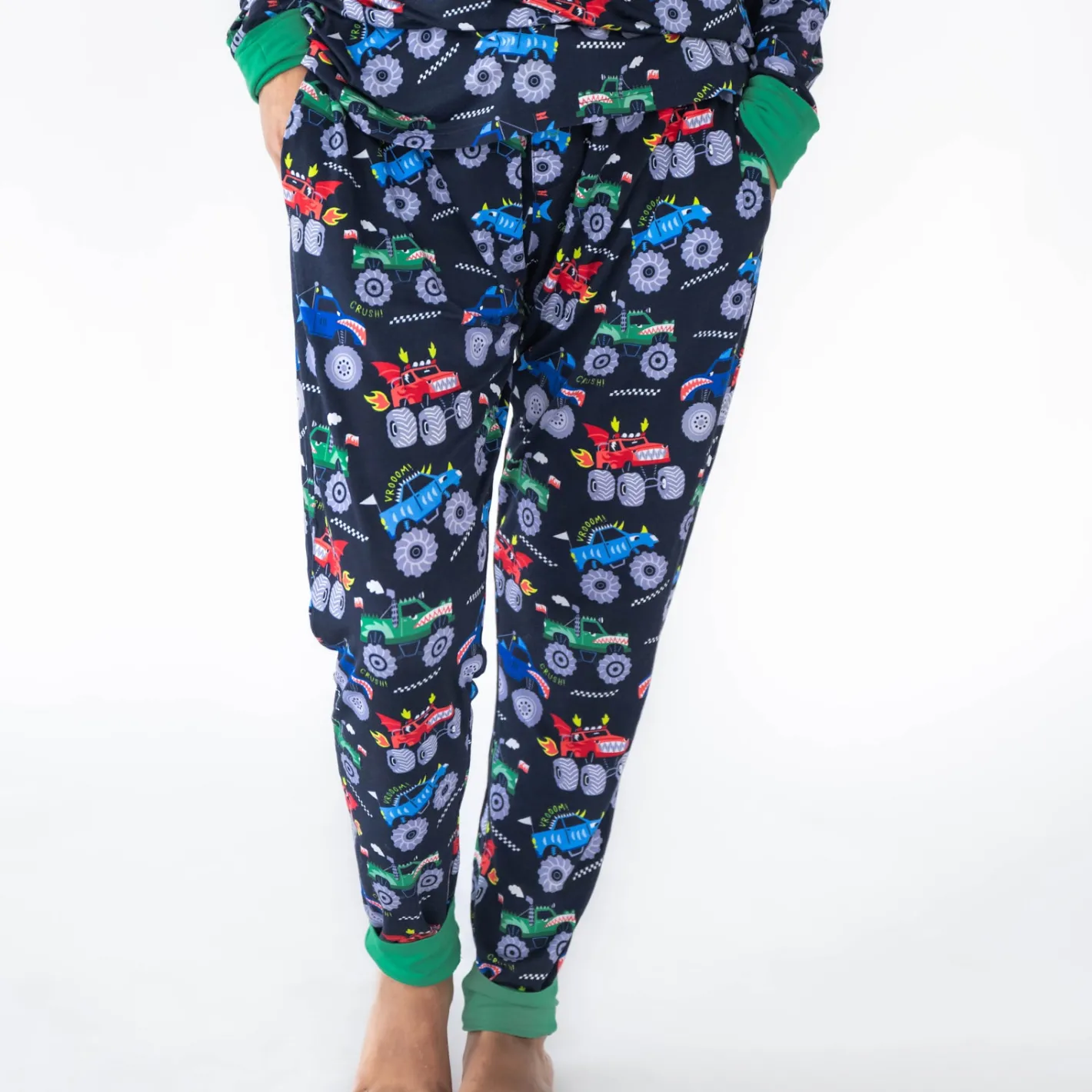 Mommy & Me|Mommy & Me<Little Sleepies Women's Pajama Pants Monster Truck Madness
