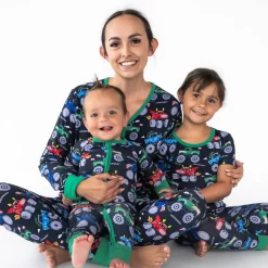Mommy & Me|Mommy & Me<Little Sleepies Women's Pajama Pants Monster Truck Madness