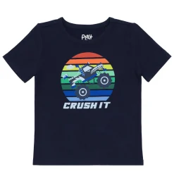 Tops & Tees|Tops & Tees<Little Sleepies Graphic Tee Monster Truck Madness
