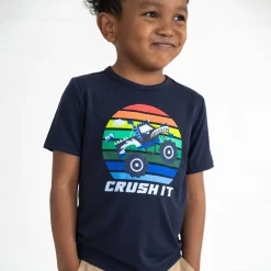 Tops & Tees|Tops & Tees<Little Sleepies Graphic Tee Monster Truck Madness