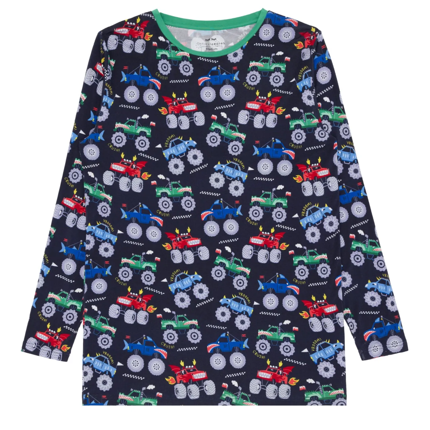 Daddy & Me|Full Family Matching<Little Sleepies Monster Truck Madness Men's Pajama Top
