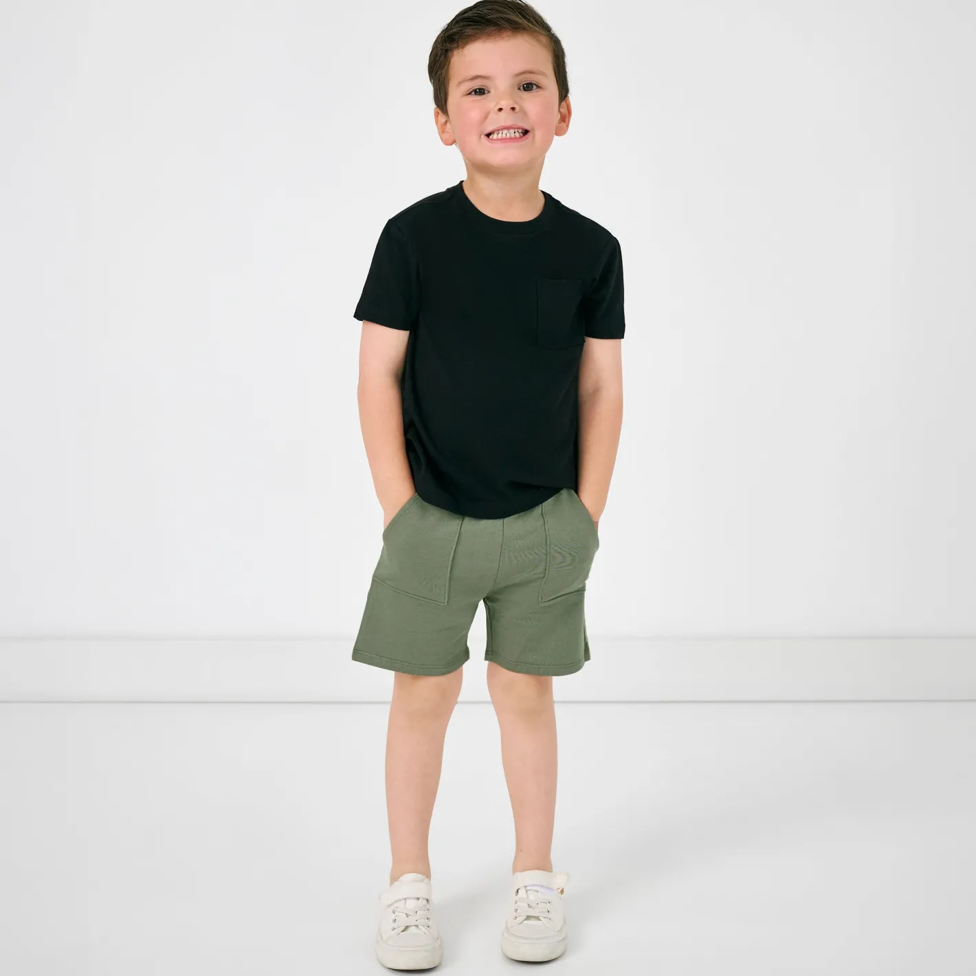Everyday Essentials|Everyday Essentials<Little Sleepies Shorts Moss