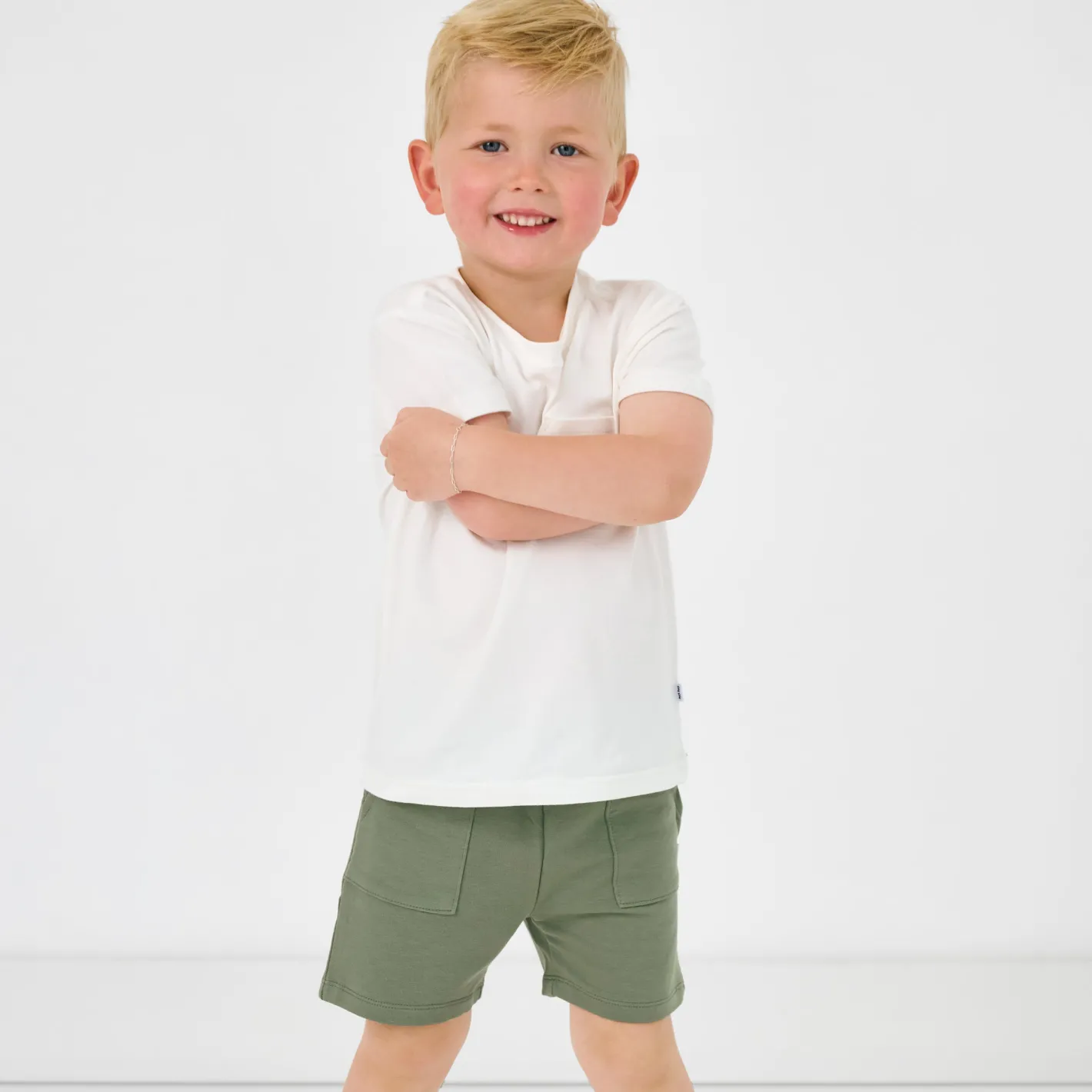 Everyday Essentials|Everyday Essentials<Little Sleepies Shorts Moss