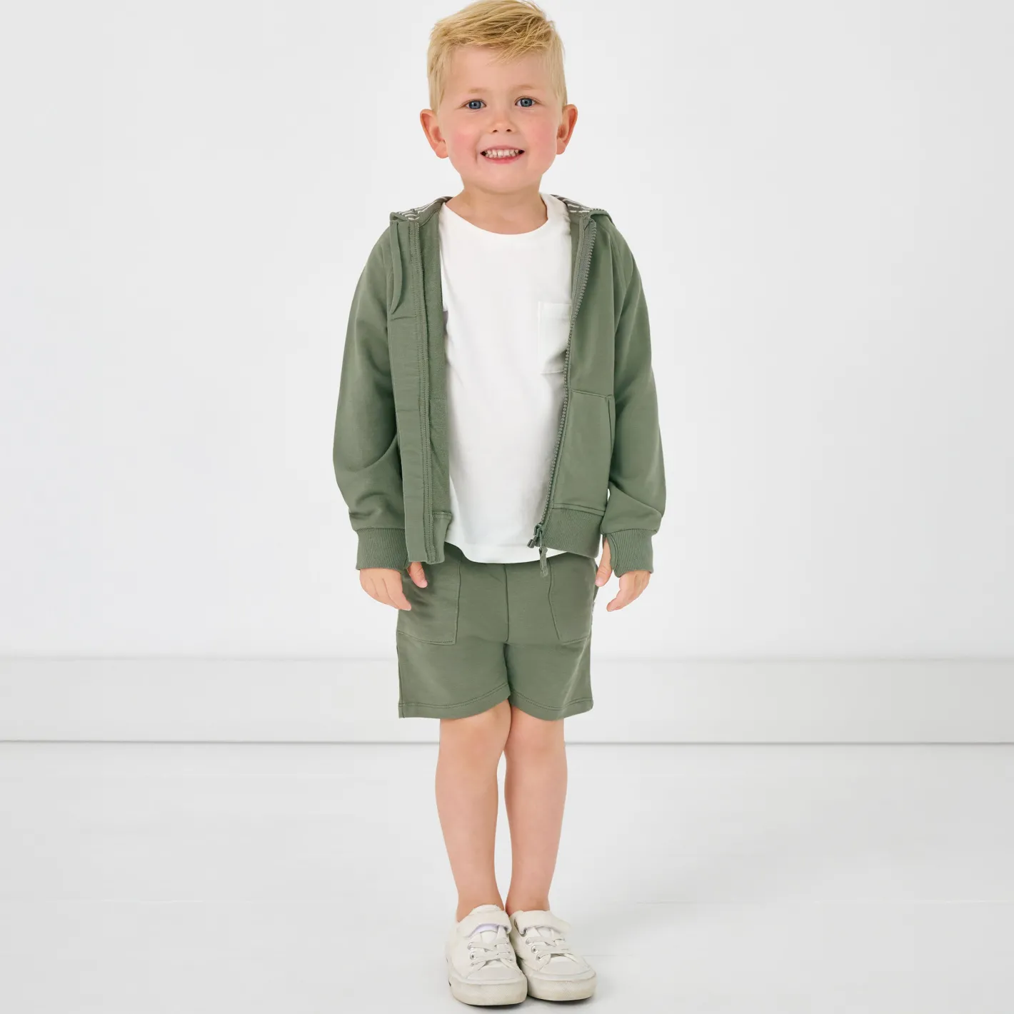 Everyday Essentials|Everyday Essentials<Little Sleepies Shorts Moss