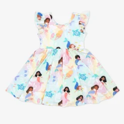 Dresses|Dresses<Little Sleepies Flutter Twirl Dress Mystic Mermaids