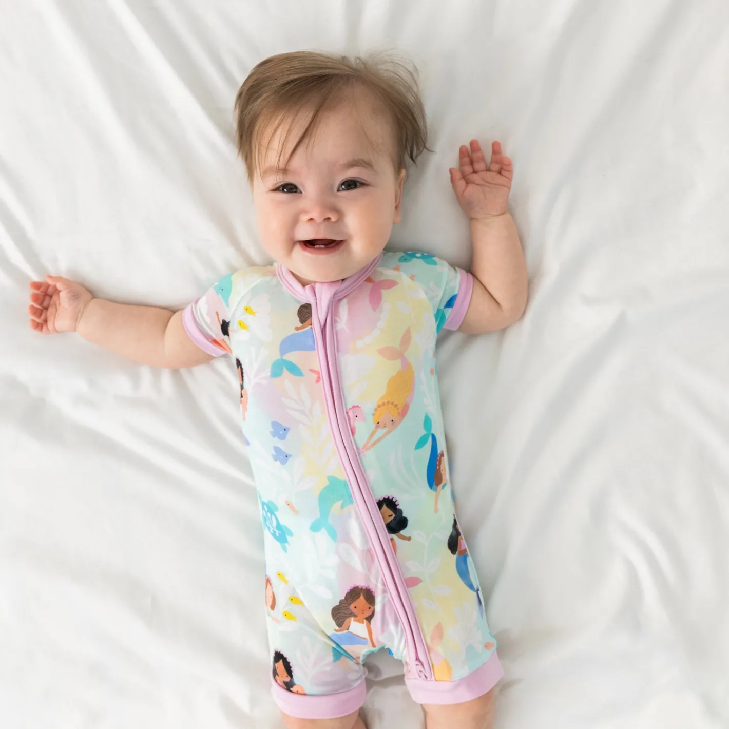 Zippies<Little Sleepies Shorty Zippy Mystic Mermaids