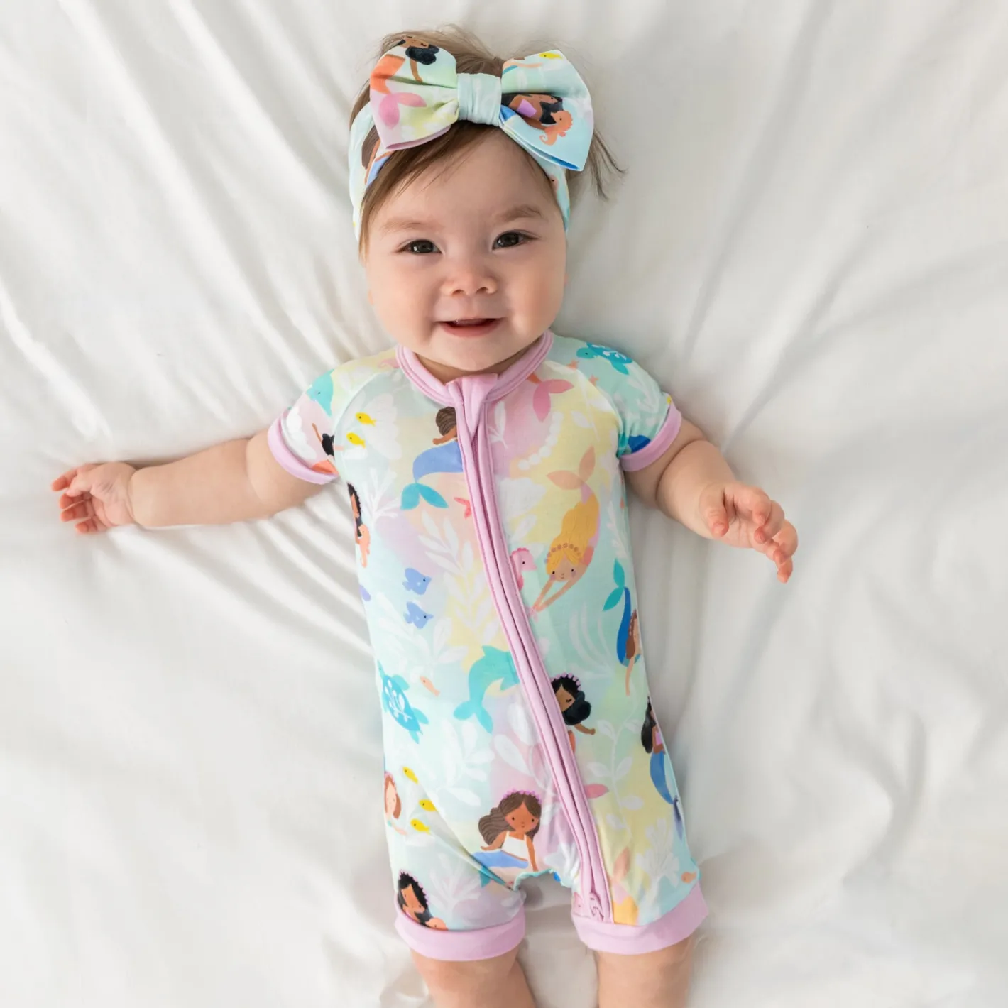 Zippies<Little Sleepies Shorty Zippy Mystic Mermaids